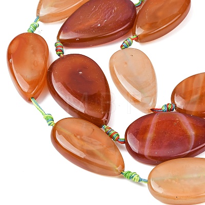 Natural Banded Agate Beads Strands G-F825-E01-01-1