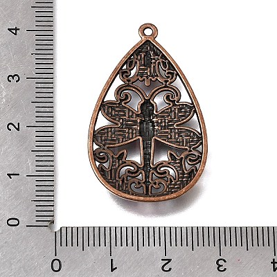 Alloy Enamel Pendants FIND-C097-01G-R-1