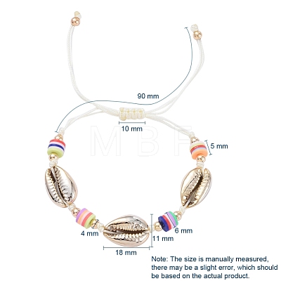 Nylon Thread Cord Braided Bead Bracelets BJEW-JB05074-1
