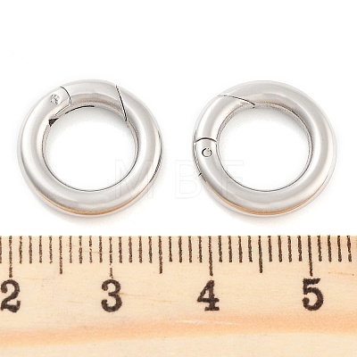 Tarnish Resistant Ring Smooth 304 Stainless Steel Spring Gate Rings STAS-E073-06-C-1