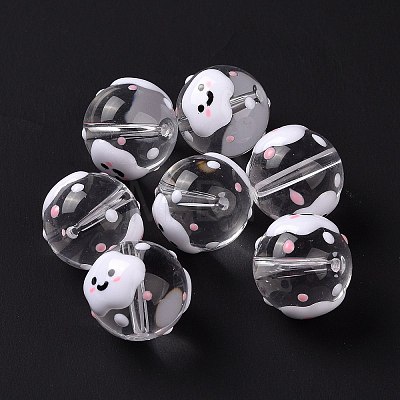 Transparent Glass Beads LAMP-B021-03B-11-1