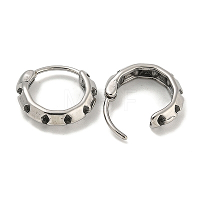 316 Surgical Stainless Steel Hoop Earrings EJEW-D096-23G-AS-1