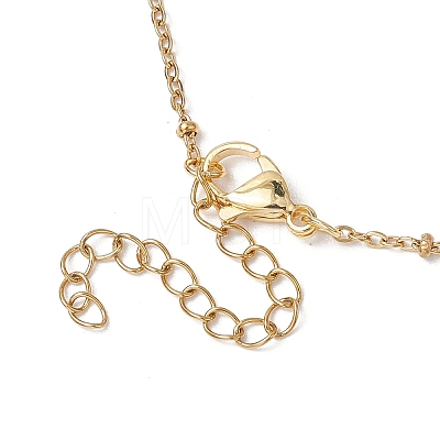 Round Natural Cultured Freshwater Pearl Pendant Necklaces NJEW-JN04966-1