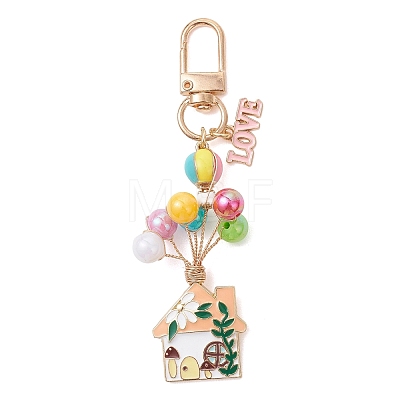 Alloy Enamel Pendant Decoration HJEW-JM04801-1