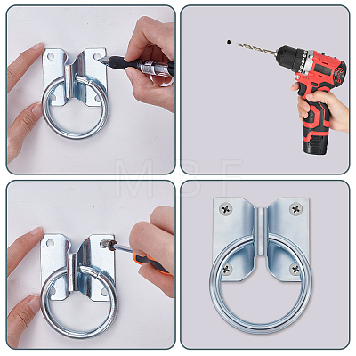 4Pcs Iron Fixed Buckle AJEW-GA0010-95-1