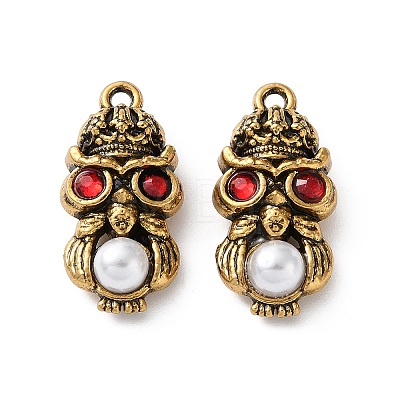 304 Stainless Steel & ABS Plastic Pearl Pendants PL-L002-04AG-01-1