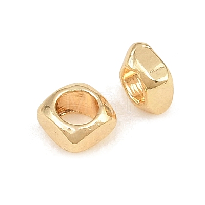 Brass Spacer Beads KK-CBABC34-06G-1
