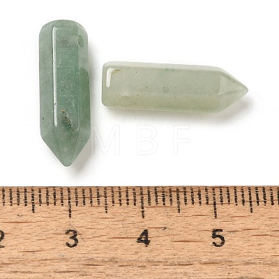 Natural Green Aventurine Pointed Pendants G-C158-05L-1