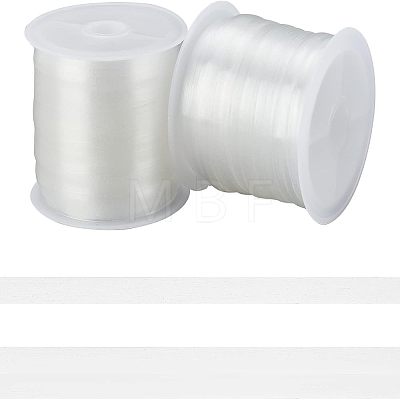  2Rolls 2 Style Flat TPU(Thermoplastic Polyurethane) Elastic Ribbon EW-NB0001-06-1