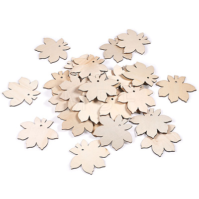 Undyed Wooden Big Pendant X-WOOD-TA0002-19-1