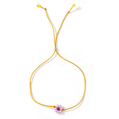 Flower Resin Beaded Slider Bracelets for Women SL9741-4-1