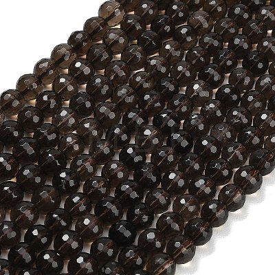 Natural Smoky Quartz Beads Strands G-C280-B09-8mm-1