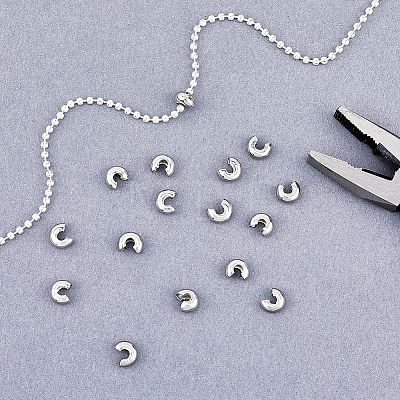 Stainless Steel Crimp Beads Cover FIND-FH0005-38-1