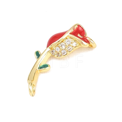 Brass Micro Pave Cubic Zirconia Pendants LS-KK-H273-35G-03-1