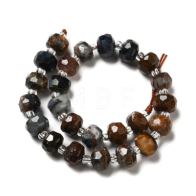 Natural Pietersite Beads Strands G-G980-01-1
