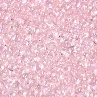 Transparent Electroplate Glass Beads EGLA-Q138-01J-1