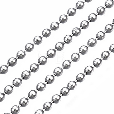 304 Stainless Steel Ball Chains CHS-S005-05A-01-1