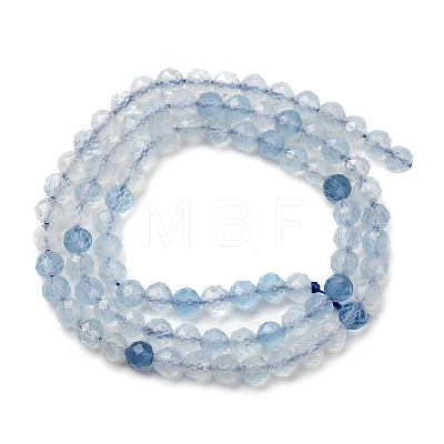 Natural Aquamarine Beads Strands G-A276-C09-4mm-01-1