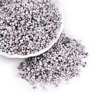 Baking Paint Glass Seed Beads SEED-C003-01O-1