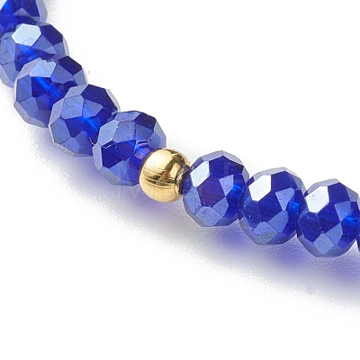 Glass Beads Stretch Bracelets BJEW-JB06576-05-1