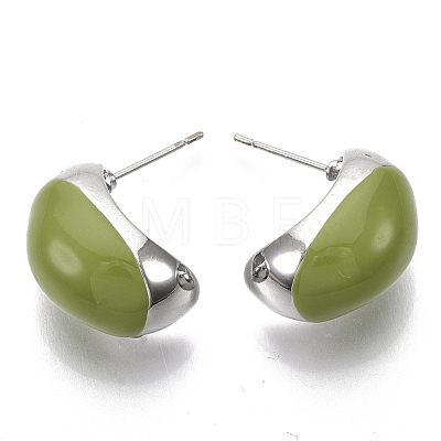 (Jewelry Parties Factory Sale)Alloy Enamel Stud Earring EJEW-N012-13P-1
