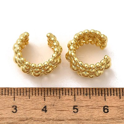 Rack Plating Brass Cuff Earring KK-B077-35G-1