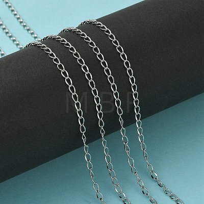 Tarnish Resistant 304 Stainless Steel Twisted Chains CHS-H007-61B-1