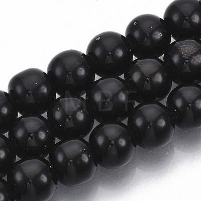 Electroplated Non-magnetic Synthetic Hematite Beads Strands G-S365-015A-1