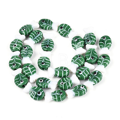 Handmade Lampwork Beads Strands LAMP-N021-41-A10-1