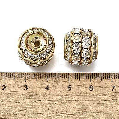 Rhinestone Brass Beads KK-D295-02G-01-1