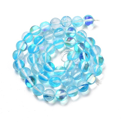 Transparent Glass Beads GLAA-B022-8mm-17-1