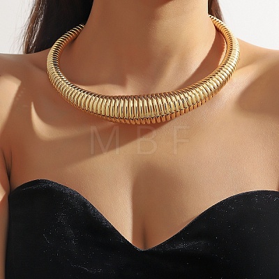Chunky Alloy Snake Chain Choker Necklaces for Women FS-WG830F0-01-1