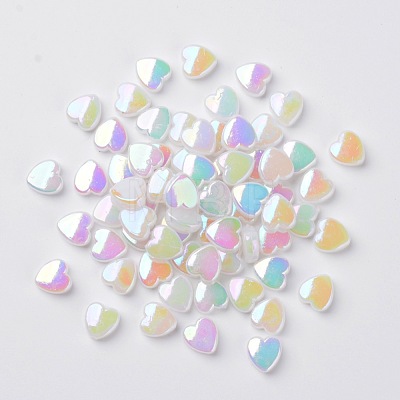 Transparent Acrylic Beads X-PL539-878-1