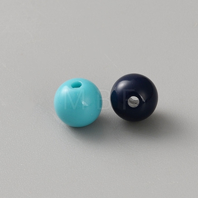 Opaque Acrylic Beads OACR-SZC0001-02B-01-1