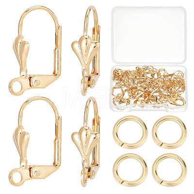 50Pcs Brass Leverback Earring Findings DIY-CN0002-22-1