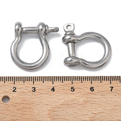304 Stainless Steel Ring Clip Buckles for Bag Chain Strap STAS-C165-02B-P-1