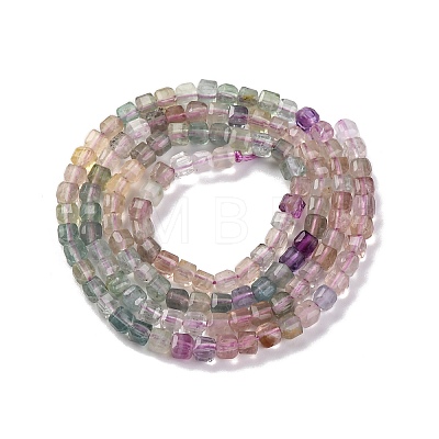 Gradient Color Natural Colorful Fluorite Beads Strands G-NH0034-A02-01-1