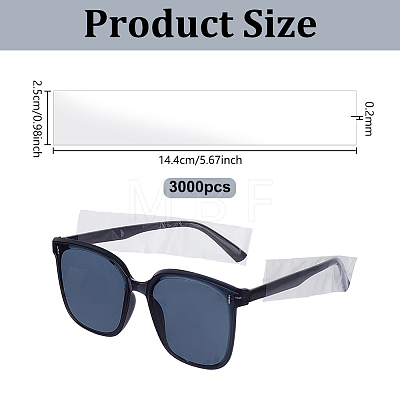 3000Pcs CPE Eyeglasses Ear Grip Bag FIND-GA0008-57-1
