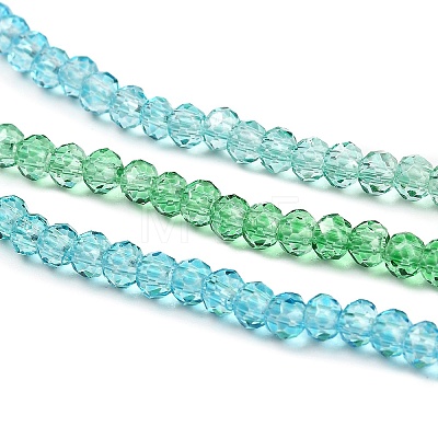 Transparent Painted Glass Beads Strands DGLA-A034-T2mm-A17-1