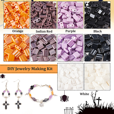  DIY Halloween Tile Bracelet Making Kit DIY-NB0008-72-1