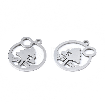 Non-Tarnish 201 Stainless Steel Pendants STAS-T044-251P-1