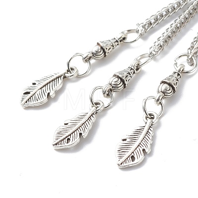 Tibetan Style Alloy Curb Chain Tassel Big Pendants FIND-I025-01F-1