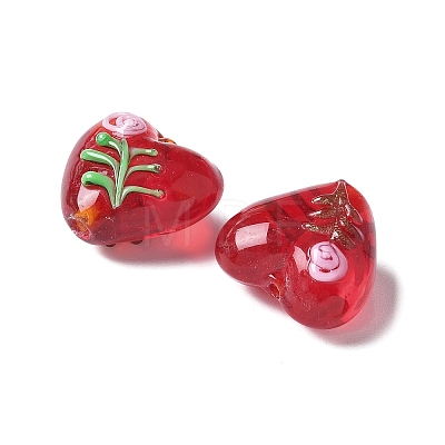Handmade Transparent Lampwork Beads BLOW-D300-07B-1