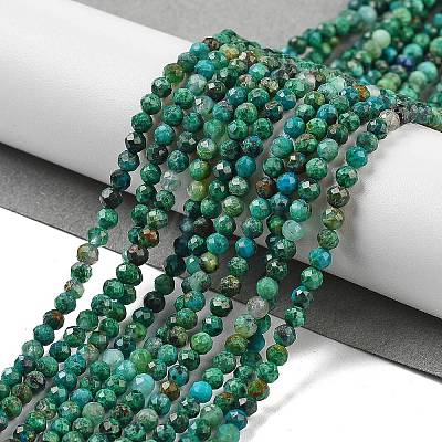 Natural Chrysocolla Beads Strands X-G-P514-A03-02-01-1