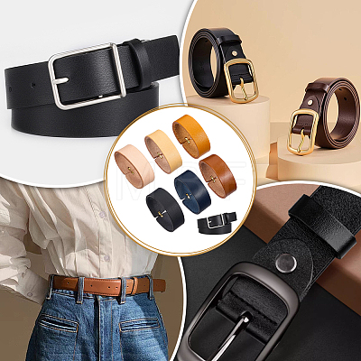 6Pcs Cowhide Leather Loop Keepers FIND-PH0062-15-1