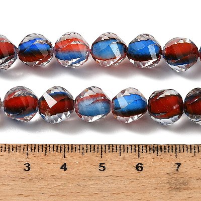 Two Tone Resin Beads Strands GLAA-T035-02B-1