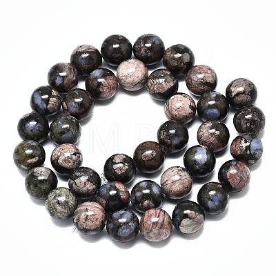 Natural Llanite Beads Strands G-R485-12-10mm-1