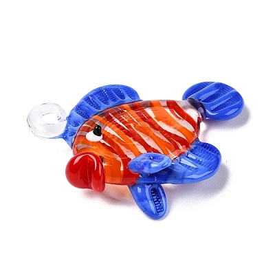 Handmade Lampwork Pendants X-LAMP-N024-34C-01-1