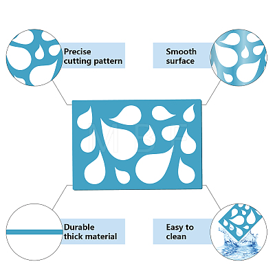 Acrylic Earring Handwork Template DIY-WH0359-058-1