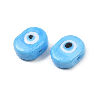 Handmade Evil Eye Lampwork Beads LAMP-G168-02J-1